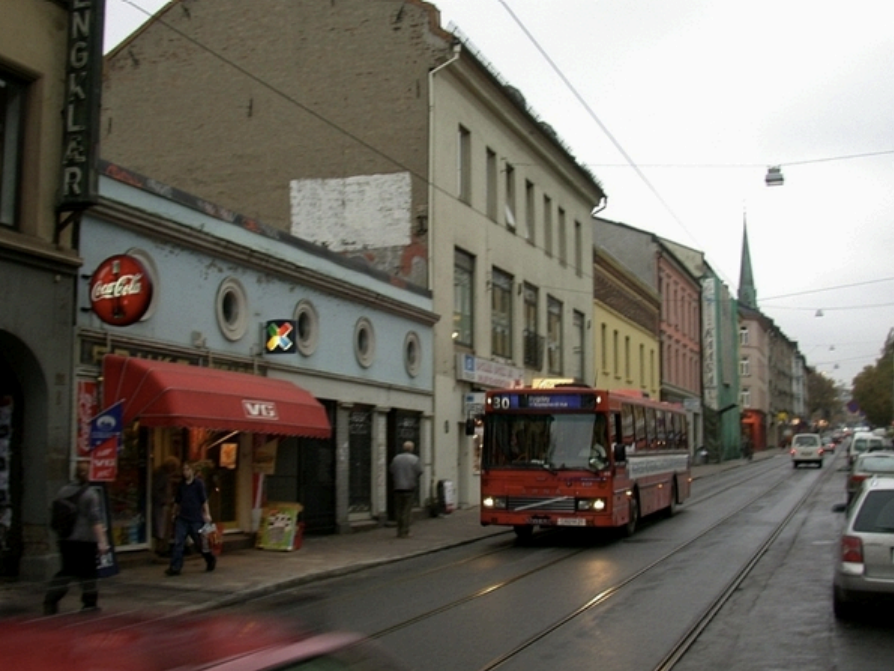Buss i Oslo i 2001. Foto: Oslo byarkiv.