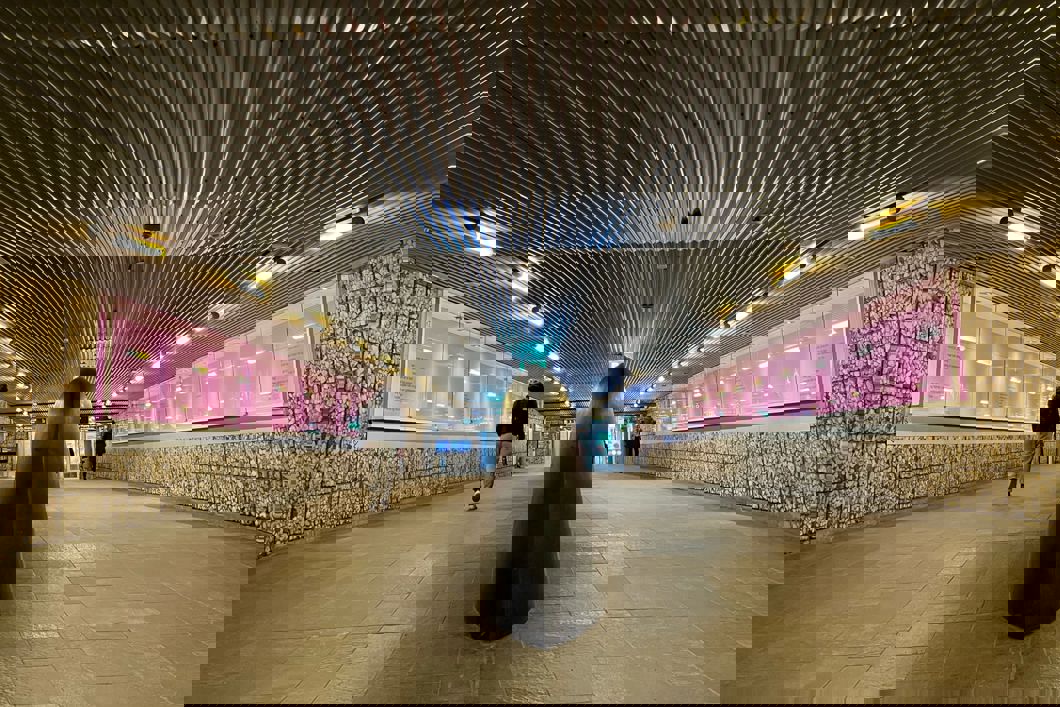 Sporveisdikt i Sporveispassasjen. Foto: Sporveien