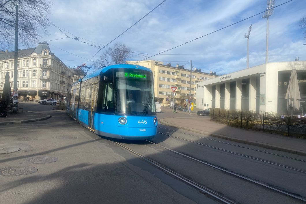 En fornyelse av trikkeinfrastrukturen i Pilestredet er helt nødvendig for å fortsette og kjøre trikk på strekningen (foto: Sporveien).