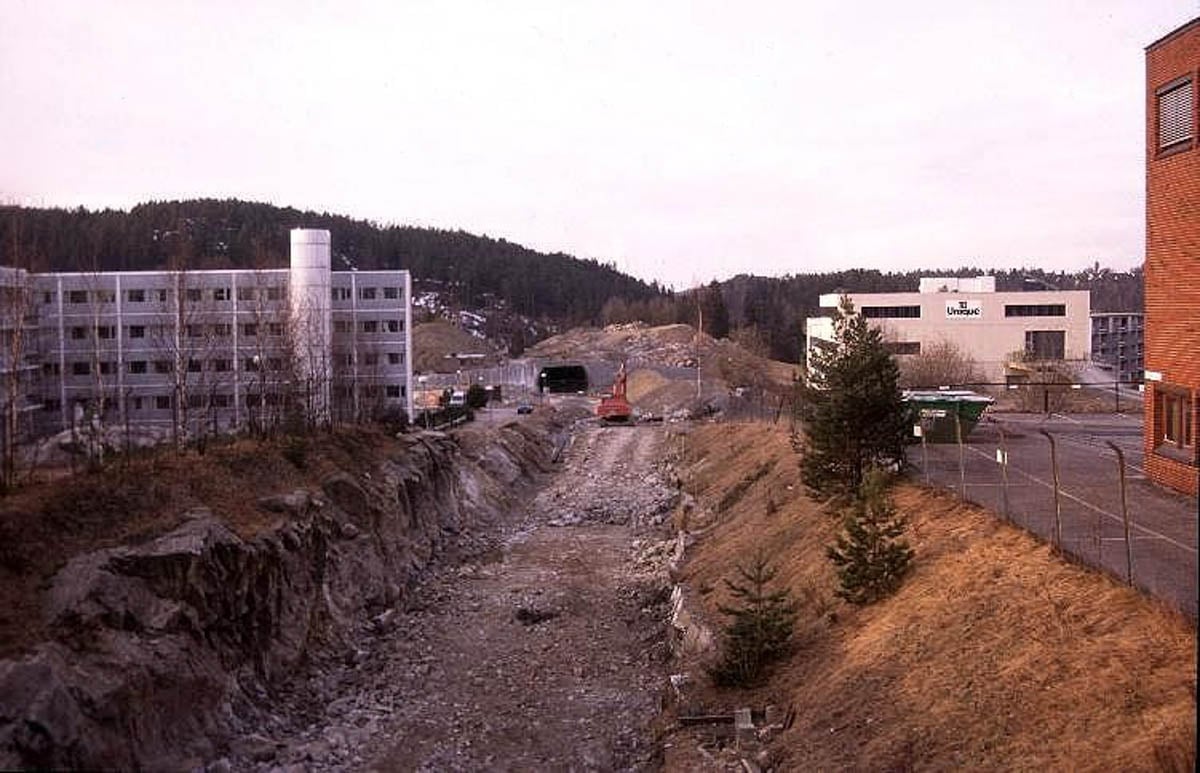 T-banens gjennomslag mot Mortensrud på 90-tallet.