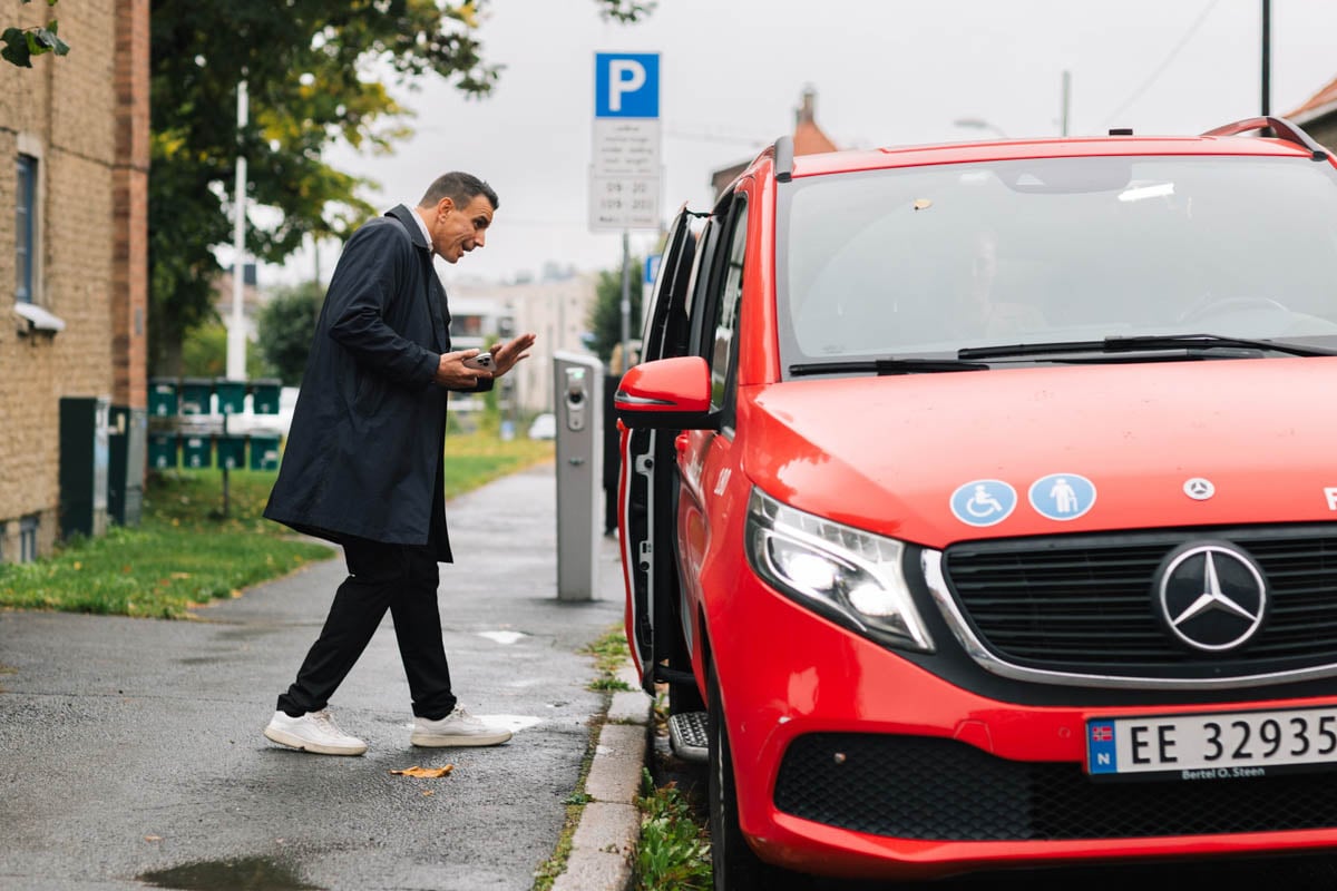 I noen bydeler er det nå en tjeneste der du kan bli hentet hjemme. 