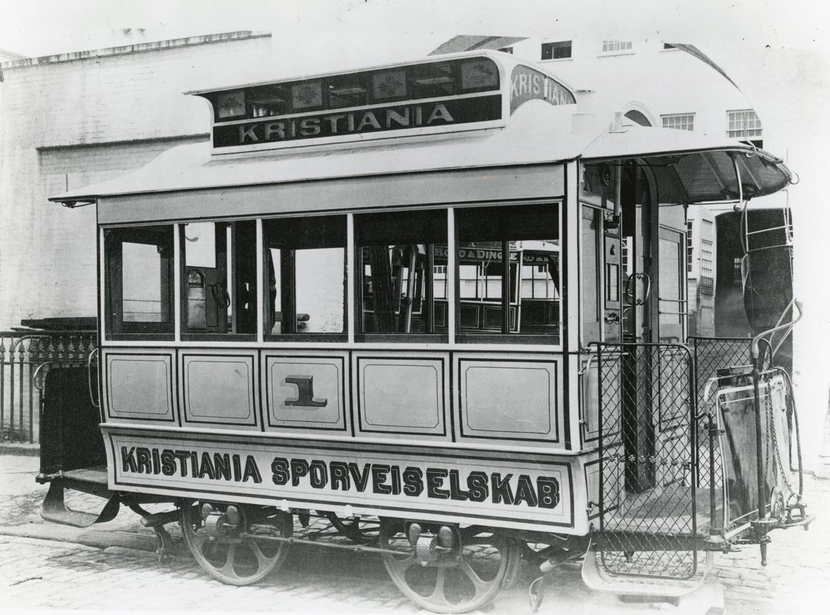 Vogn nr. 1 bygget av Stephenson i New York.